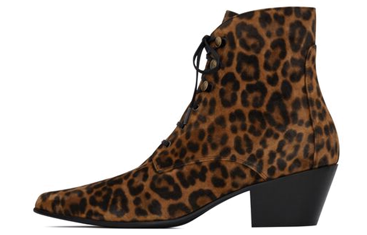 Buy (W) Saint Laurent Sepatu Boots 'Tali Kulit Cokelat' 6761581FL002198