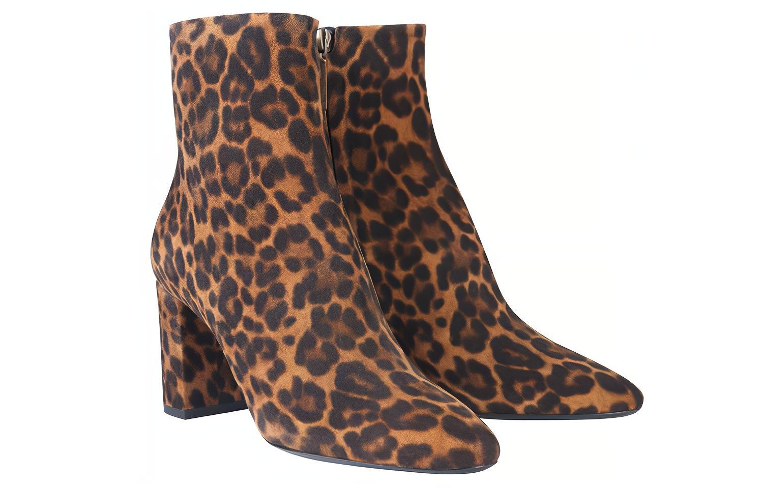 Lookbook (W) 圣罗兰棕色麂皮短靴 5865011FL002198