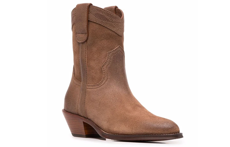 Order (W) Saint Laurent But Buku 'Coklat Suede' 67025525T002749