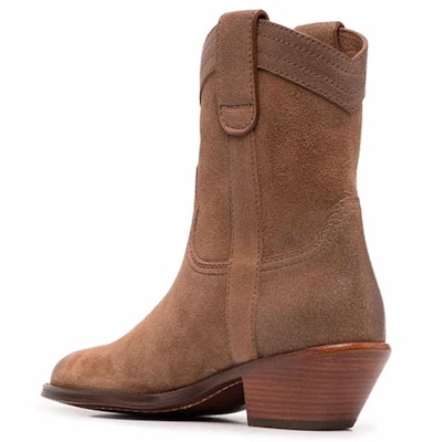 (W) Saint Laurent Sepatu Boot Pergelangan 'Suede Cokelat' 67025525T002749 Lookbook (W) Saint Laurent Sepatu Boot Pergelangan 'Suede Cokelat' 67025525T002749