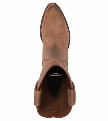 (W) Saint Laurent Sepatu Boot Pergelangan 'Suede Cokelat' 67025525T002749 Shop (W) Saint Laurent Sepatu Boot Pergelangan 'Suede Cokelat' 67025525T002749