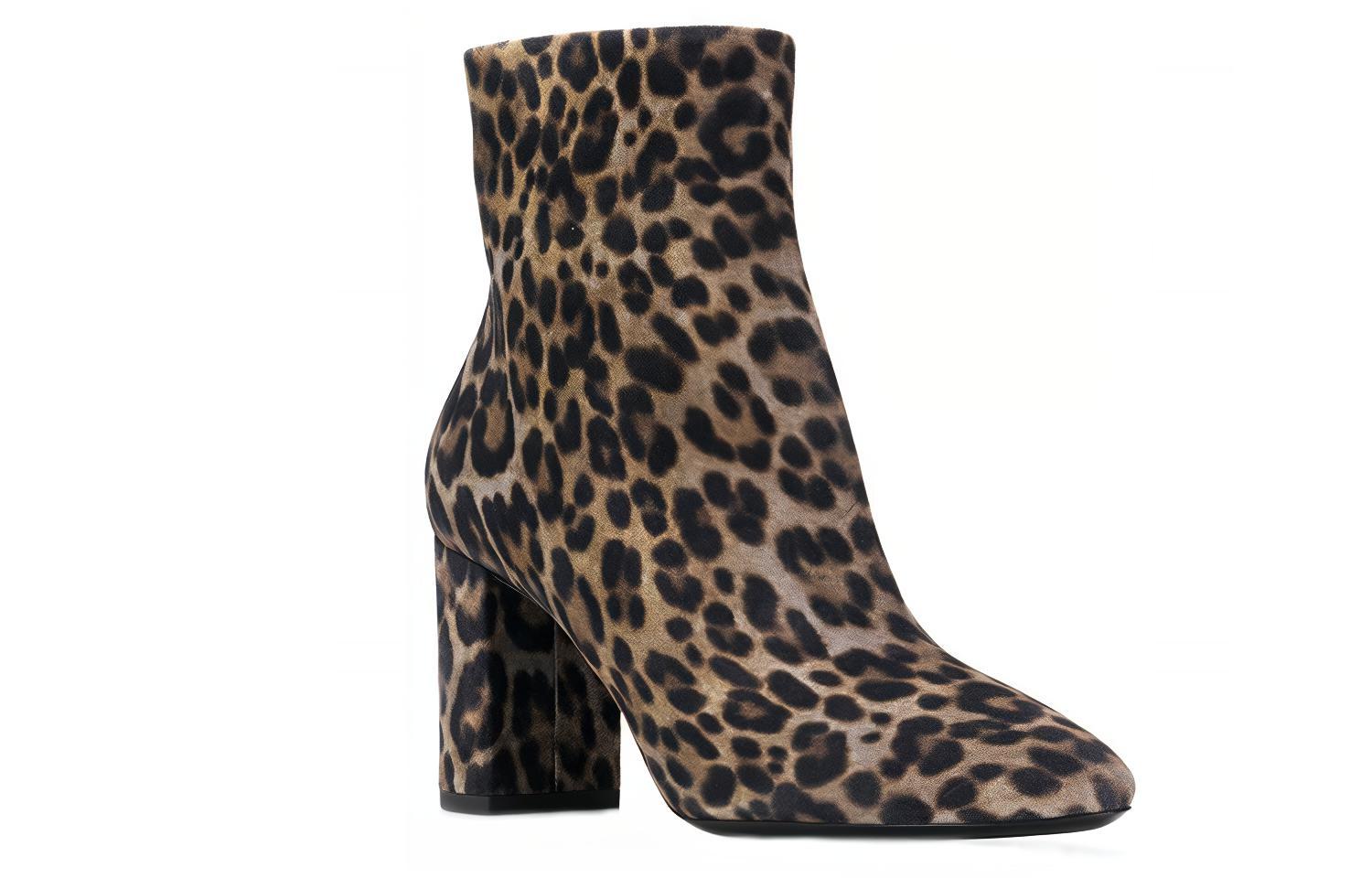 Order SAINT LAURENT 皮革短靴 女款 豹紋