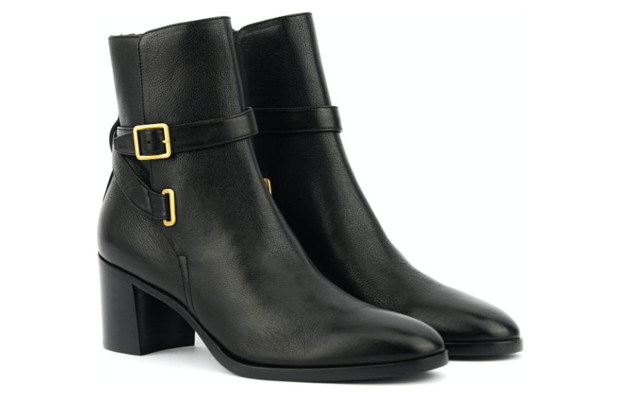 Lookbook (W) 圣罗兰黑色尖头舒适踝靴 75594725V001000