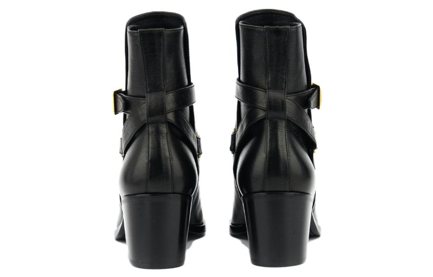 Purchase (W) 圣罗兰黑色尖头舒适踝靴 75594725V001000