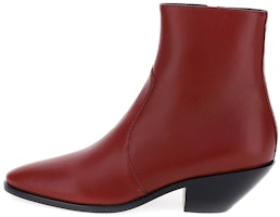 (Women) Saint Laurent Ankle Boot 'Red Calfskin' 6385251Y8006008 (Women) Saint Laurent Ankle Boot 'Red Calfskin' 6385251Y8006008