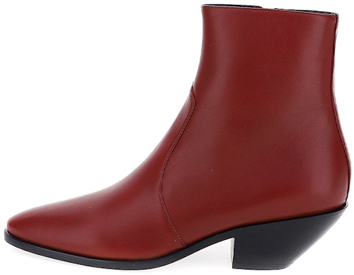 (Women) Saint Laurent Ankle Boot 'Red Calfskin' 6385251Y8006008 Buy (Women) Saint Laurent Ankle Boot 'Red Calfskin' 6385251Y8006008