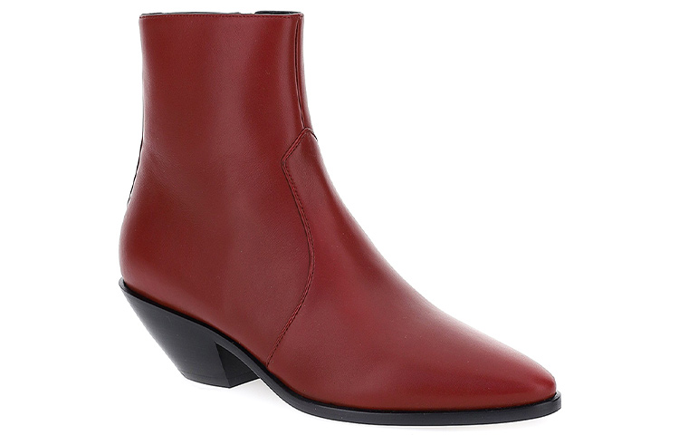 Order (Women) Saint Laurent Ankle Boot 'Red Calfskin' 6385251Y8006008
