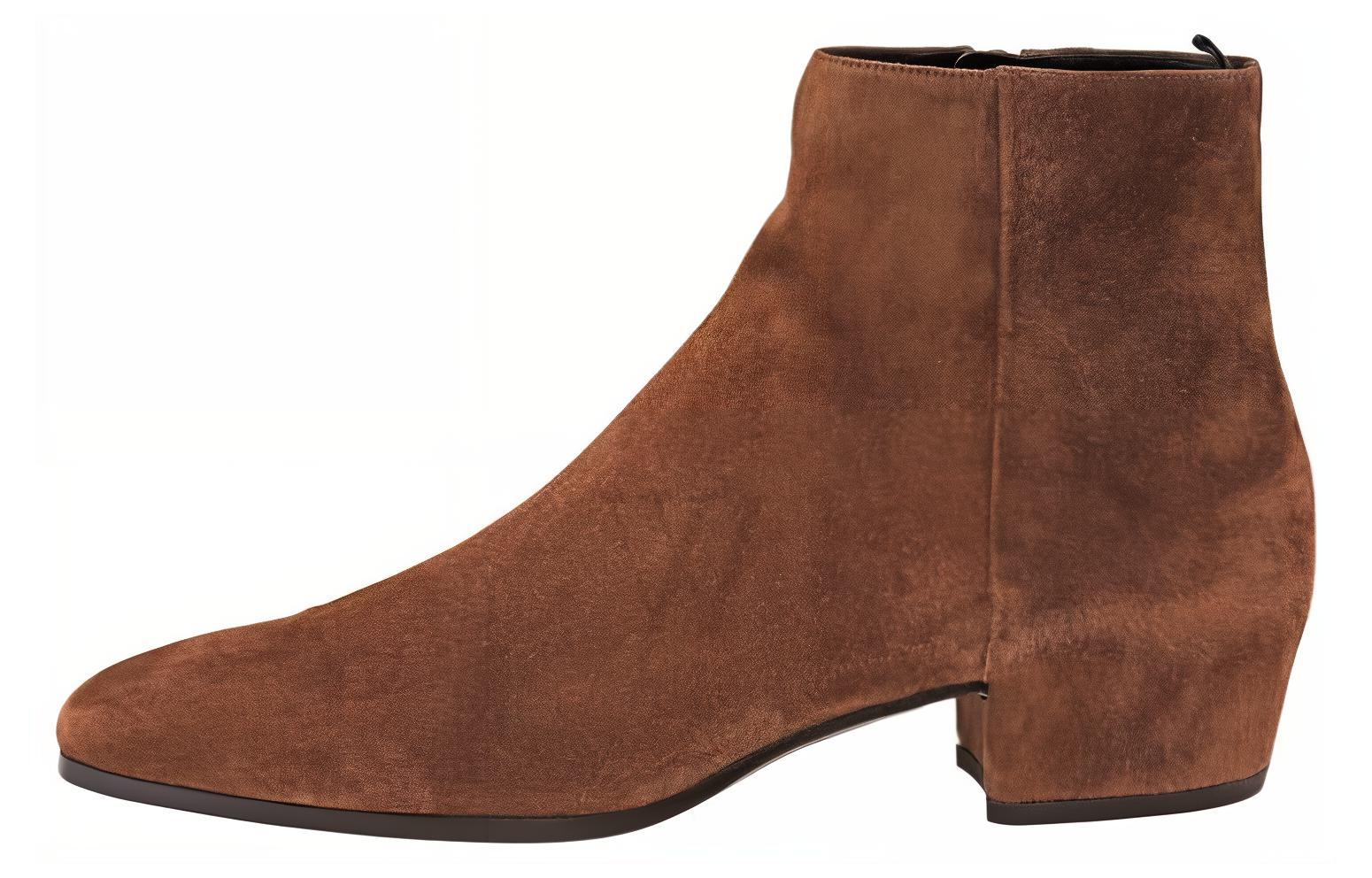 Buy (W) Bota de Tobillo Saint Laurent 'Terciopelo Marrón' 5822670LI002330