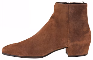 (Women) Saint Laurent Ankle Boot 'Velvet Brown' 5822670LI002330 (Women) Saint Laurent Ankle Boot 'Velvet Brown' 5822670LI002330