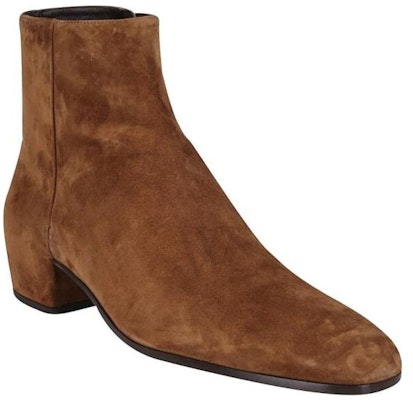 (W) Saint Laurent Sepatu Boot Ankle 'Velvet Brown' 5822670LI002330 Lookbook (W) Saint Laurent Sepatu Boot Ankle 'Velvet Brown' 5822670LI002330