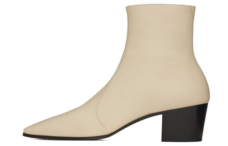 (Women) Saint Laurent Ankle Boot 'White Calfskin' 6691771Y8001543