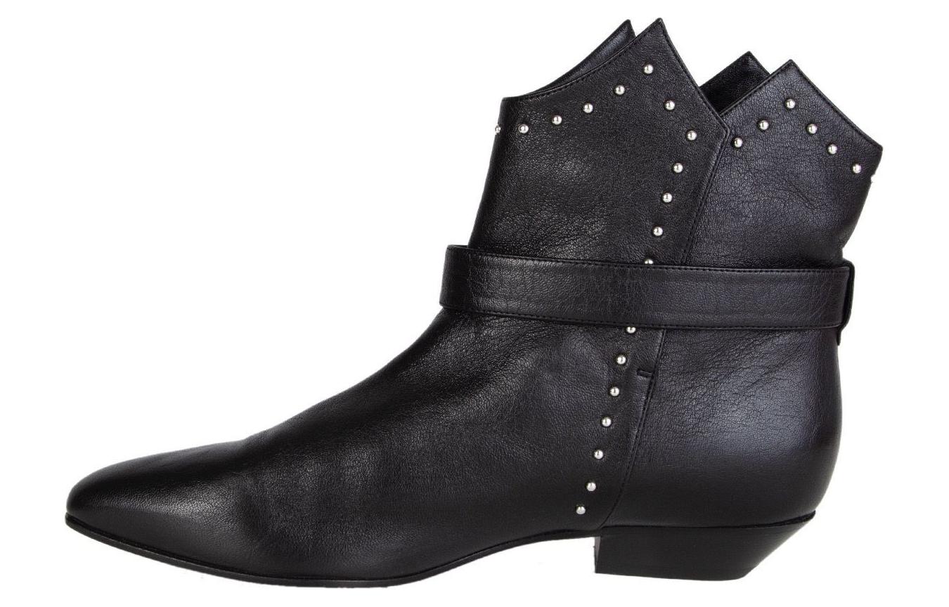 (Women) Saint Laurent Ankle Boots 'Black Leather Buckle' 395508CS5001000