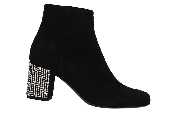 Order (W) Saint Laurent Ankle Boots 'Suede Hitam' 447342C20001000