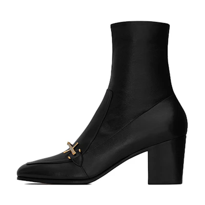 (W) Saint Laurent Beau 'Black Leather Gold Hardware'