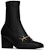 (Women) Saint Laurent Beau 'Black Leather Gold Hardware' 71129125NCC1000