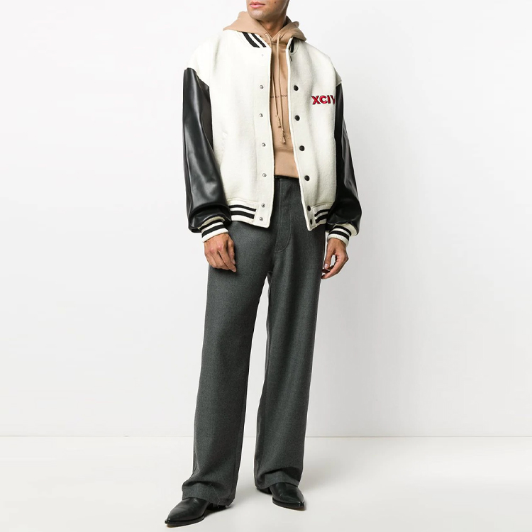 Lookbook (W) Sudadera con Capucha Beige con Logo de Saint Laurent 632408YBQZ22173