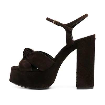 (W) Saint Laurent Bianca 'Brown Velvet'