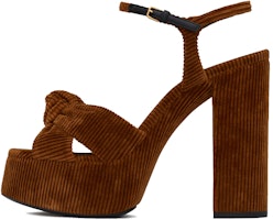 (Women) Saint Laurent Bianca 'Corduroy Brown' 65947629H002520 (Women) Saint Laurent Bianca 'Corduroy Brown' 65947629H002520