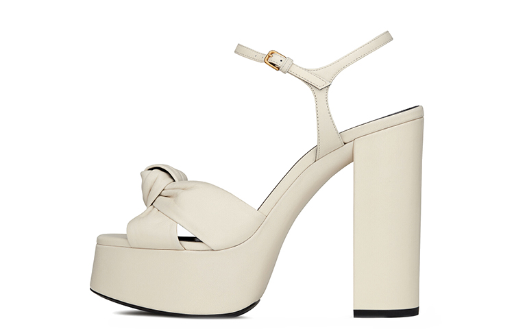 (Women) Saint Laurent Bianca 'Smooth Leather White' 6067131ZJ001906