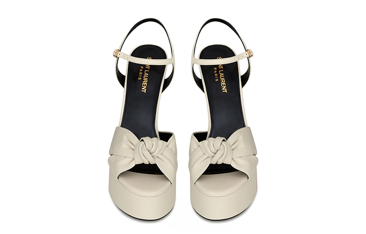 Lookbook (W) Saint Laurent Bianca ''Glattes Leder Weiß'' 6067131ZJ001906