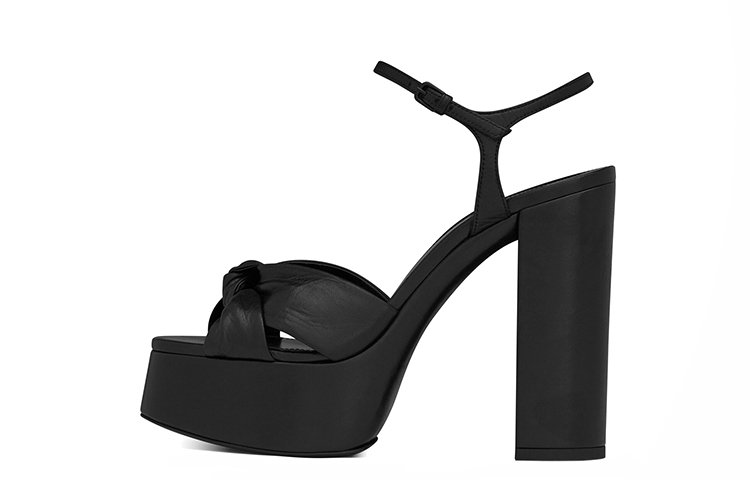(Women) Saint Laurent Bianca High Heels 'Smooth Black Leather' 6067131N8001000
