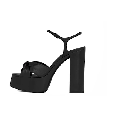(W) Saint Laurent Bianca High Heels 'Smooth Black Leather'