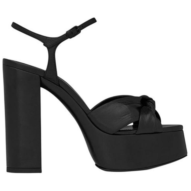 Order (W) Saint Laurent Bianca High Heels ''Schwarzes Glattleder'' 6067131N8001000