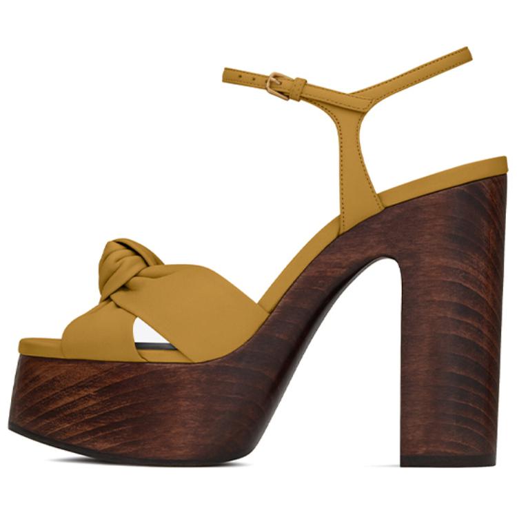 (Women) Saint Laurent Bianca High Heels 'Smooth Leather Yellow' 6490872O5002850