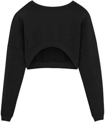 (W) 聖羅蘭黑色短版休閒圓領衛衣 SS24 770879Y36SW1000 Buy (W) 聖羅蘭黑色短版休閒圓領衛衣 SS24 770879Y36SW1000