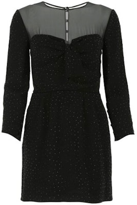 (W) SAINT LAURENT Rok A-Line Hitam dengan Kristal Berkilau. 632457Y103W1000 Order (W) SAINT LAURENT Rok A-Line Hitam dengan Kristal Berkilau. 632457Y103W1000