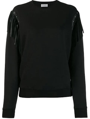 (W) 생로랑 블랙 프린지 후디 579035Y2TC21000 Order (W) 생로랑 블랙 프린지 후디 579035Y2TC21000