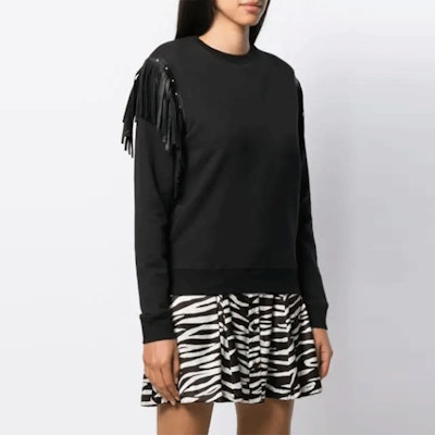 (W) 생로랑 블랙 프린지 후디 579035Y2TC21000 Shop (W) 생로랑 블랙 프린지 후디 579035Y2TC21000