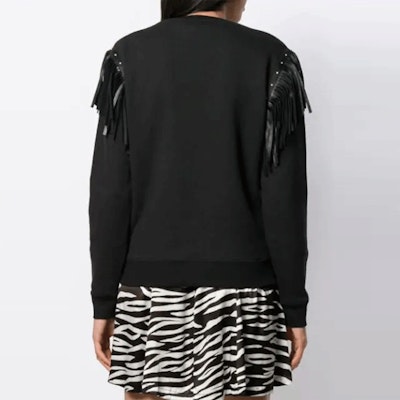 (W) 생로랑 블랙 프린지 후디 579035Y2TC21000 Purchase (W) 생로랑 블랙 프린지 후디 579035Y2TC21000