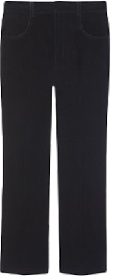 (Women) Saint Laurent Black Logo Cropped Casual Pants. 661358Y615W1000 Order (Women) Saint Laurent Black Logo Cropped Casual Pants. 661358Y615W1000