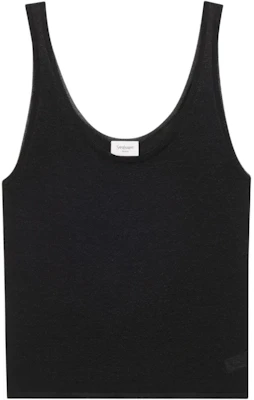 (Women) SAINT LAURENT Black Lurex Knit Tank Top 819010Y76ZC1001 Buy (Women) SAINT LAURENT Black Lurex Knit Tank Top 819010Y76ZC1001