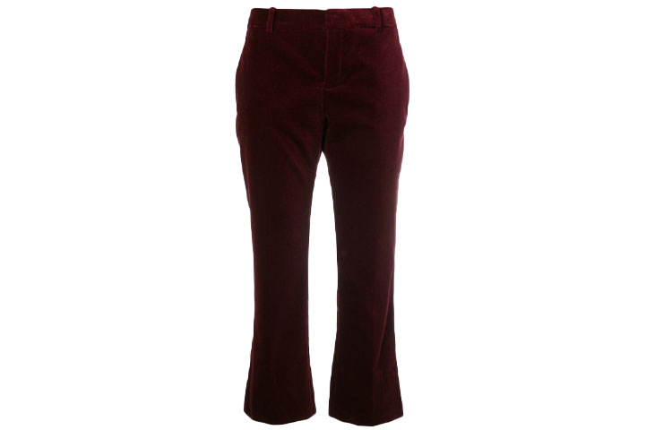 Order (W) SAINT LAURENT Pantalones Casuales Negros Rojos Slim-Fit Cortos con Presillas 532917Y615W6166