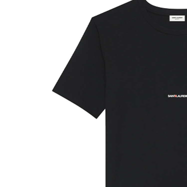Sizing (W) 圣罗兰黑色常规版型圆领T恤 460876YB2DQ1000