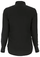 Lookbook (Women) Saint Laurent Black Solid Crepe Long Sleeve Shirt 395733Y100W1000