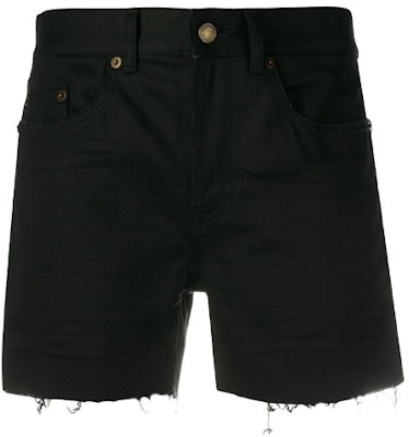 (W) SAINT LAURENT 黑色彈性牛仔短褲休閒風格 622118YO5001080 Order (W) SAINT LAURENT 黑色彈性牛仔短褲休閒風格 622118YO5001080