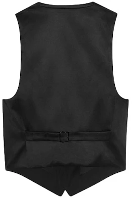 (W) SAINT LAURENT Blazer Hitam V-Leher Single-Breasted Tailcoat. 647510Y512W1000 Lookbook (W) SAINT LAURENT Blazer Hitam V-Leher Single-Breasted Tailcoat. 647510Y512W1000