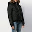 Shop (W) 圣罗兰黑色冬季连帽羽绒夹克拉链外套. 587776Y983V1000