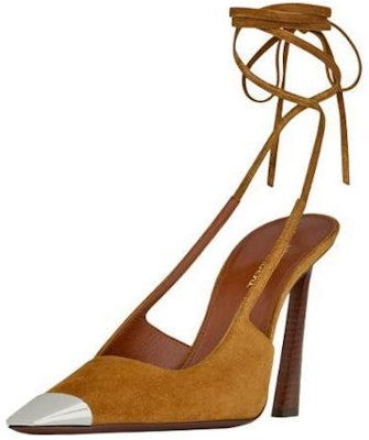 (Women) Saint Laurent Blade 'Brown Suede Pointed Toe Lace-Up Stilettos' 7314470LINN2537 Lookbook (Women) Saint Laurent Blade 'Brown Suede Pointed Toe Lace-Up Stilettos' 7314470LINN2537