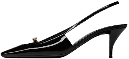 (Women) Saint Laurent Blade 'Patent Black Slingback' 7096021TV001000 (Women) Saint Laurent Blade 'Patent Black Slingback' 7096021TV001000