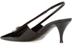 Shop (W) Saint Laurent Blade 'Patent Black Slingback' Hitam Berkilat 7096021TV001000