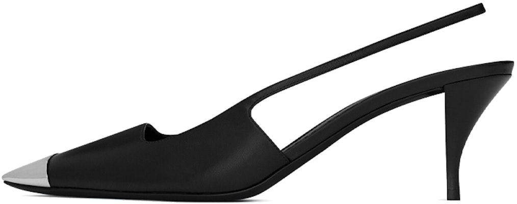 (Women) Saint Laurent Blade Black 'Smooth Leather Slingback Pumps' 660540AKPNN1000 Buy (Women) Saint Laurent Blade Black 'Smooth Leather Slingback Pumps' 660540AKPNN1000
