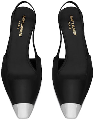 (Women) Saint Laurent Blade Black 'Smooth Leather Slingback Pumps' 660540AKPNN1000 Shop (Women) Saint Laurent Blade Black 'Smooth Leather Slingback Pumps' 660540AKPNN1000