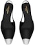 Shop (W) Saint Laurent Blade Hitam 'Slingback Tumit Kulit Licin' 660540AKPNN1000