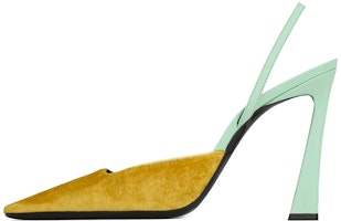 (Women) Saint Laurent Blade Heel Pumps 'Patent Yellow-Green' 736869AABTS7165 (Women) Saint Laurent Blade Heel Pumps 'Patent Yellow-Green' 736869AABTS7165
