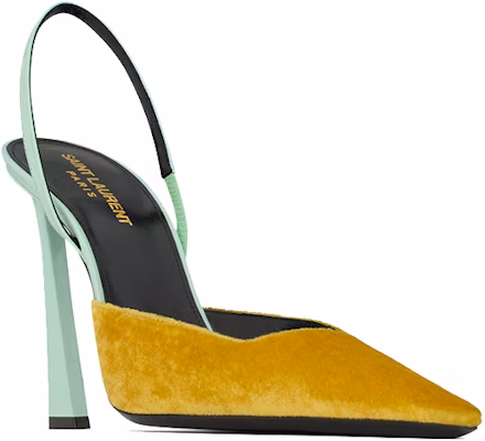 (Women) Saint Laurent Blade Heel Pumps 'Patent Yellow-Green' 736869AABTS7165 Order (Women) Saint Laurent Blade Heel Pumps 'Patent Yellow-Green' 736869AABTS7165