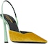 Order (W) Saint Laurent Blade Heel Pumps 'Kuning-Hijau Patent' 736869AABTS7165